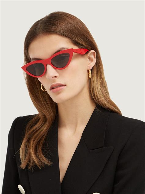 celine red cat eye glasses|celine ivory cat eye sunglasses.